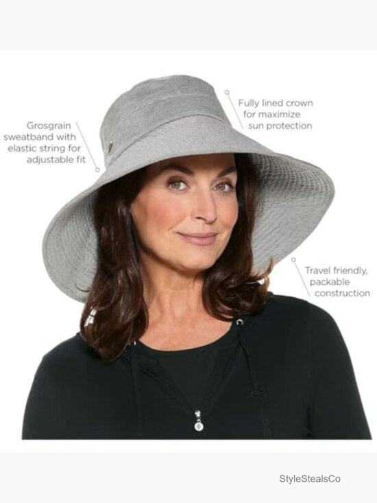 UPF 50+ Sun Protection Floppy Beach Hat - Ultra Wide Brim main image 7